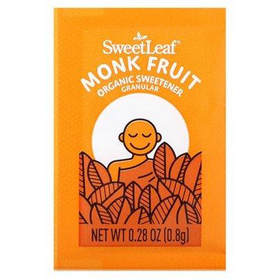 Wisdom Natural Sweet Monk Organic Sweetener Granular, 80 Packets, 2.26 oz (64 g)