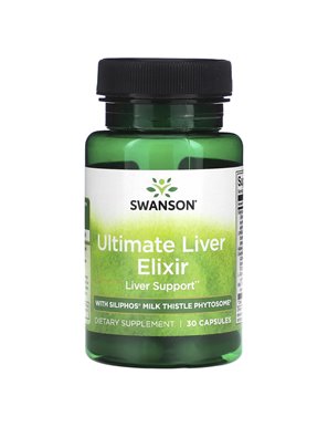 Swanson, Ultimate Elixir Wątroby z Siliphos Mleczu Ostropestu Phytosomem, 30 Kapsułek Swanson, Ultimate Elixir Wątroby z Siliphos Mleczu Ostropestu Phytosomem, 30 Kapsułek