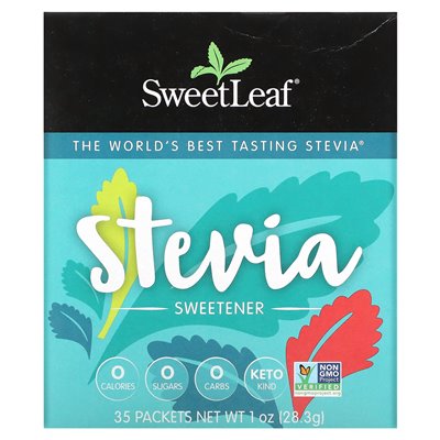 Mądrość Natural, Sweetleaf, Stevia Sweegener, 35 pakietów, 1 uncja (28,3 g) Mądrość Natural, Sweetleaf, Stevia Sweegener, 35 pakietów, 1 uncja (28,3 g)