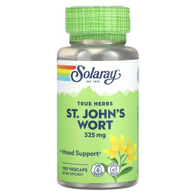 Solaray, True Herbs St. John's Wort, 325 mg, 100 Vegcaps