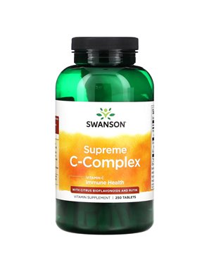 Swanson, Suprema Kompleks C z Cytrusowymi Bioflawonoidami i Rutyną, 250 tabletek