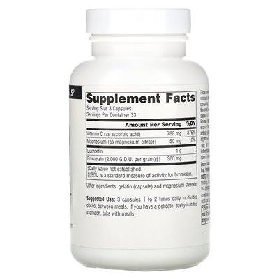 Natürliche Quelle, aktiviertes Quercetin, 100 Kapseln