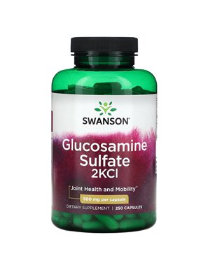 Swanson, Glucosaminsulfat 2KCI, 500 mg, 250 Kapseln