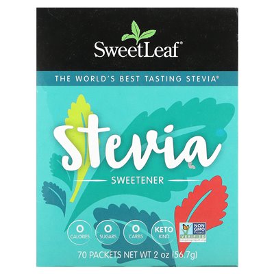 Natural Wisdom, Sweet, Stevia Sweetener, 70 Packets, 0.028 oz (0.8 g)