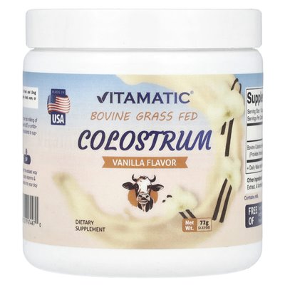 Vitamatic, bydlary karmione trawą, wanilią, 2,53 uncji (72 g)