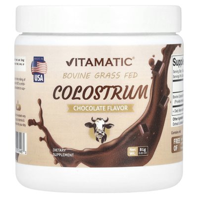 Vitamatic, bydla karmiony trawą, czekoladę, 2,85 uncji (81 g)