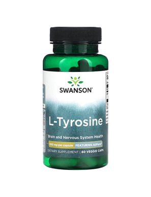 Swanson, L-Tyrozyna, 500 mg, 60 Wegetariańskich Kapsułek