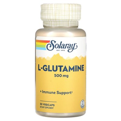 Solaray, L-Glutamin, 500 mg, 50 vegetarische Kapseln