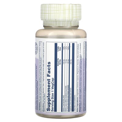 Solaray, Grapefruitkernextrakt, 250 mg, 60 Gemüse