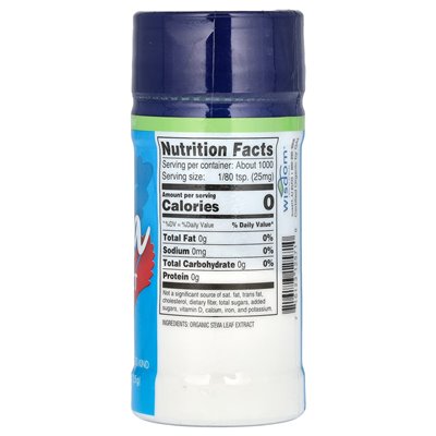Natural Wisdom Sweet Bio-Steviablattextrakt, 0,9 oz (25 g)