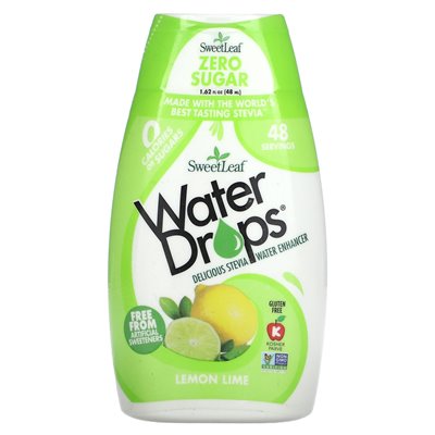 Natürliche Weisheit, süßer, köstlicher Stevia-Wasserverstärker, Zitrone-Limette, 1,62 Fl Oz (48 ml)