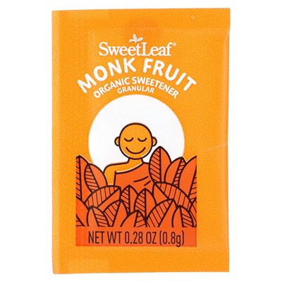 Wisdom Natural Sweet Monk Bio-Granulat-Süßstoff, 40 Päckchen, 0,28 oz (0,8 g)