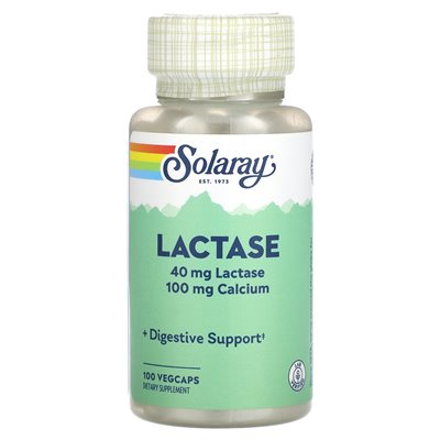Solaray, Lactase, 100 Vegcaps