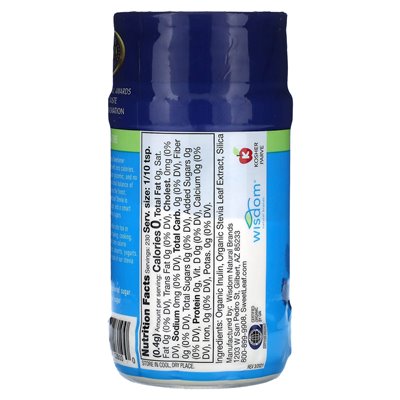 Mądrość naturalna, organiczna słodzik stewii, 3,2 uncji (92 g)