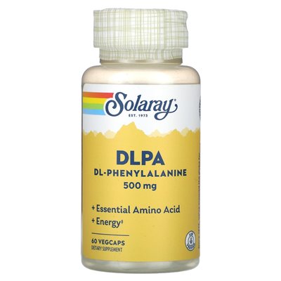 Solaray, DLPA, DL-Phenylalanin, 500 mg, 60 pflanzliche Kapseln