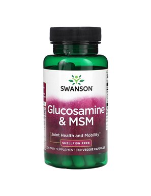 Swanson, Glucosamin und MSM, 60 vegetarische Kapseln