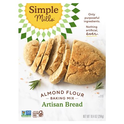 Simple Mills, Almond Flour Baking Mix, Artisan Bread, 10.4 oz (294 g) Simple Mills, Almond Flour Baking Mix, Artisan Bread, 10.4 oz (294 g)
