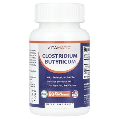 Vitamatic, Clostridium butyricum, 25 milionów AFU, 60 DRCAPS