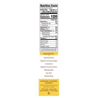 Simple Mills, Backmischung aus Mandelmehl, Vanille-Cupcake und -Kuchen, 11,5 oz (327 g) Simple Mills, Backmischung aus Mandelmehl, Vanille-Cupcake und -Kuchen, 11,5 oz (327 g)