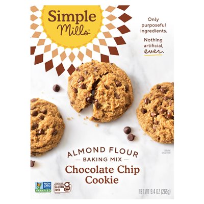 Simple Mills, Backmischung aus Mandelmehl, Chocolate Chip Cookie, 9,4 oz (265 g) Simple Mills, Backmischung aus Mandelmehl, Chocolate Chip Cookie, 9,4 oz (265 g)