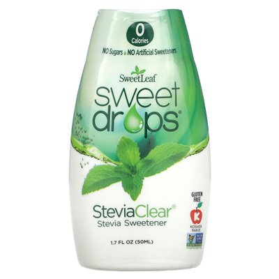 Natural wisdom, sweet, sweet drops, steviaclear, 1.7 fl oz (50 ml)
