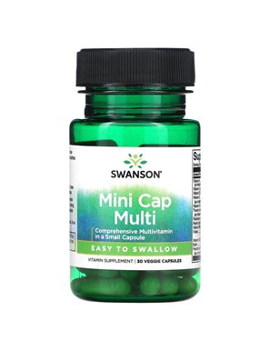 Swanson, Mini Cap Multi, 30 Vegetarian Capsules