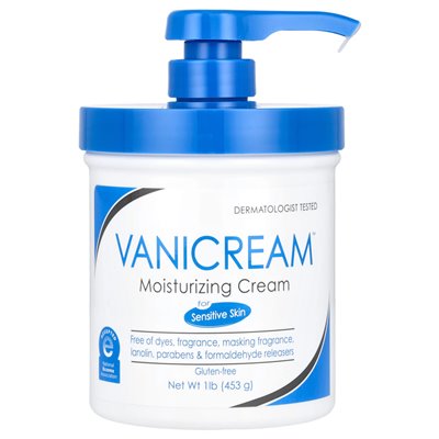Vanicream, krem nawilżający, dla wrażliwej skóry, 1 funt (453 g) Vanicream, krem nawilżający, dla wrażliwej skóry, 1 funt (453 g)