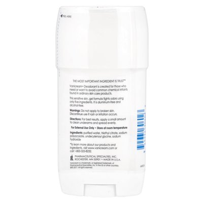 Vanicream, Dezodorant dla Skóry wrażliwej, Bez Aluminium, Bez Zapachu, 2 uncji (57 g) Vanicream, Dezodorant dla Skóry wrażliwej, Bez Aluminium, Bez Zapachu, 2 uncji (57 g)