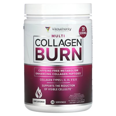 Vitauthority, Multi Colagen Burn, niezachwiany, 5,73 uncji (162,4 g)