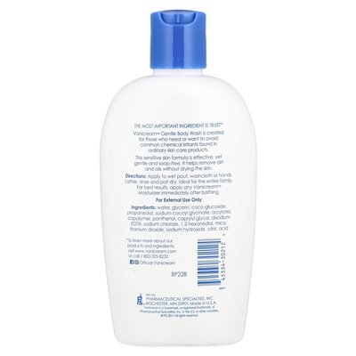 Vanicream, Delikatny Żel do Mycia Ciała, Do Skóry Wrażliwej, Bezzapachowy, 12 uncji (355 ml) Vanicream, Delikatny Żel do Mycia Ciała, Do Skóry Wrażliwej, Bezzapachowy, 12 uncji (355 ml)