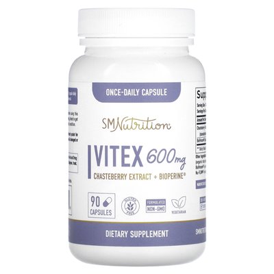 Smnutrition, Vitex, 600 mg, 90 kapsułek Smnutrition, Vitex, 600 mg, 90 kapsułek