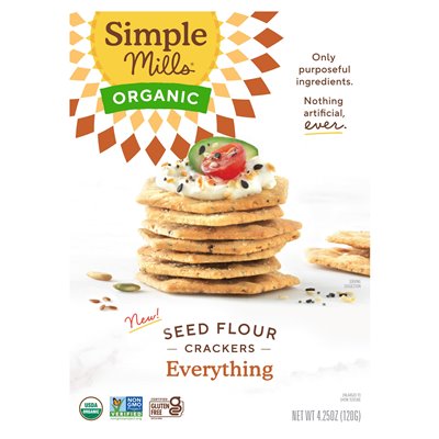 Simple Mills Bio-Samencracker, alle, 4,25 oz (120 g)