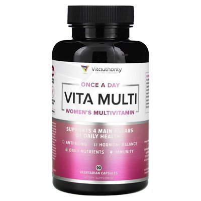 Vitauthority, Vita Multi, Women's Multiwitamin, 90 kapsułek wegetariańskich