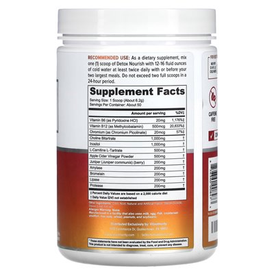 Vitauthority, Detox Nourish, Gewichtsverlust- und Verdauungshilfe, natürliche Wassermelone, 10,9 oz (310 g)