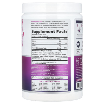Vitauthority, Multi Colagen Protein+, Pink Lemonade, 9,7 uncji (276 g)