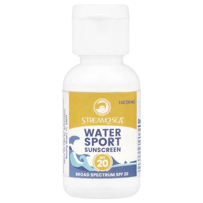 Stream2Sea, Sunscreen, Sport, SPF 20, 1 fl oz (30 ml) Stream2Sea, Sunscreen, Sport, SPF 20, 1 fl oz (30 ml)