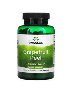 Swanson, Skórka Grejpfruta, 600 mg, 120 Kapsułek