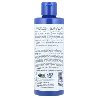 Stream2Sea, aktywny szampon kondycjonujący i doleśnia, 8,5 fl oz (250 ml)