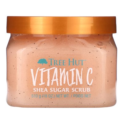 Tree Hut, Shea Sugar Scrub, witamina C, 18 uncji (510 g) Tree Hut, Shea Sugar Scrub, witamina C, 18 uncji (510 g)