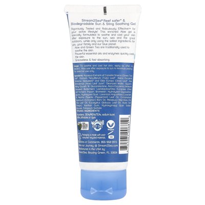 Stream2sea, Sun &amp Sting kojący żel, 2,5 fl oz (75 ml)