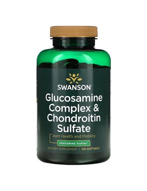 Swanson, Glucosamin- und Chondroitinsulfat-Komplex, 120 Weichkapseln Swanson, Glucosamin- und Chondroitinsulfat-Komplex, 120 Weichkapseln