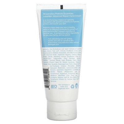 Stream2Sea, prebiotyczne niezbędne, zaawansowane krem do ręcznego naprawy, mennica lawendowa, 3 fl oz (90 ml) Stream2Sea, prebiotyczne niezbędne, zaawansowane krem do ręcznego naprawy, mennica lawendowa, 3 fl oz (90 ml)