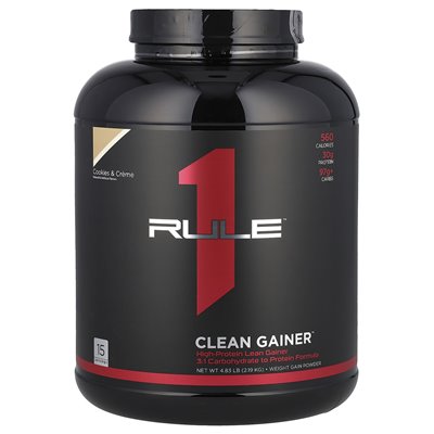 Reguła jedno białka, Clean Gainer ™, Cookies & Cream, 4,83 funta (2,19 kg) Reguła jedno białka, Clean Gainer ™, Cookies & Cream, 4,83 funta (2,19 kg)