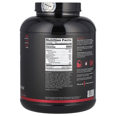 Reguła jedno białka, Clean Gainer ™, Cookies & Cream, 4,83 funta (2,19 kg) Reguła jedno białka, Clean Gainer ™, Cookies & Cream, 4,83 funta (2,19 kg)