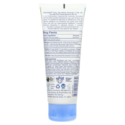 Stream2Sea, Every Day Mineral Sunscreen, SPF 45, 4 Kids, 2.5 fl oz (75 ml) Stream2Sea, Every Day Mineral Sunscreen, SPF 45, 4 Kids, 2.5 fl oz (75 ml)