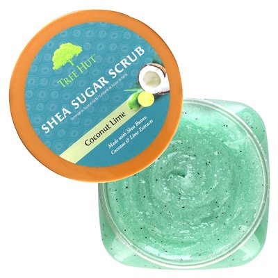 Tree Hut, Shea Sugar Scrub, Coconut Lime, 18 uncji (510 g)