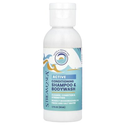 Stream2Sea, aktywny szampon kondycjonujący i doładowca, 1,7 fl oz (50 ml) Stream2Sea, aktywny szampon kondycjonujący i doładowca, 1,7 fl oz (50 ml)