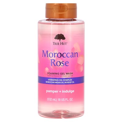 Tree Hut, Foaming Gel Wash, Moroccan Rose, 18 fl oz (532 ml) Tree Hut, Foaming Gel Wash, Moroccan Rose, 18 fl oz (532 ml)