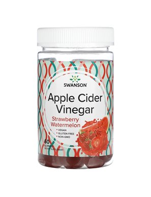 Swanson, Apple Cider Vinegar, Strawberry Watermelon, 60 Gummies