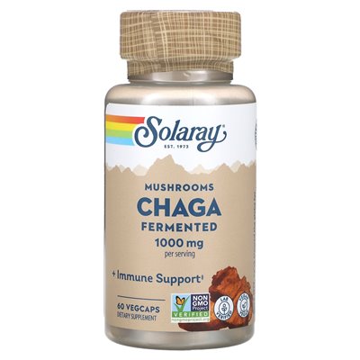 Solaray, fermentowane grzyby Chaga, 1000 mg, 60 Vegcaps (500 mg na kapsułkę) Solaray, fermentowane grzyby Chaga, 1000 mg, 60 Vegcaps (500 mg na kapsułkę)